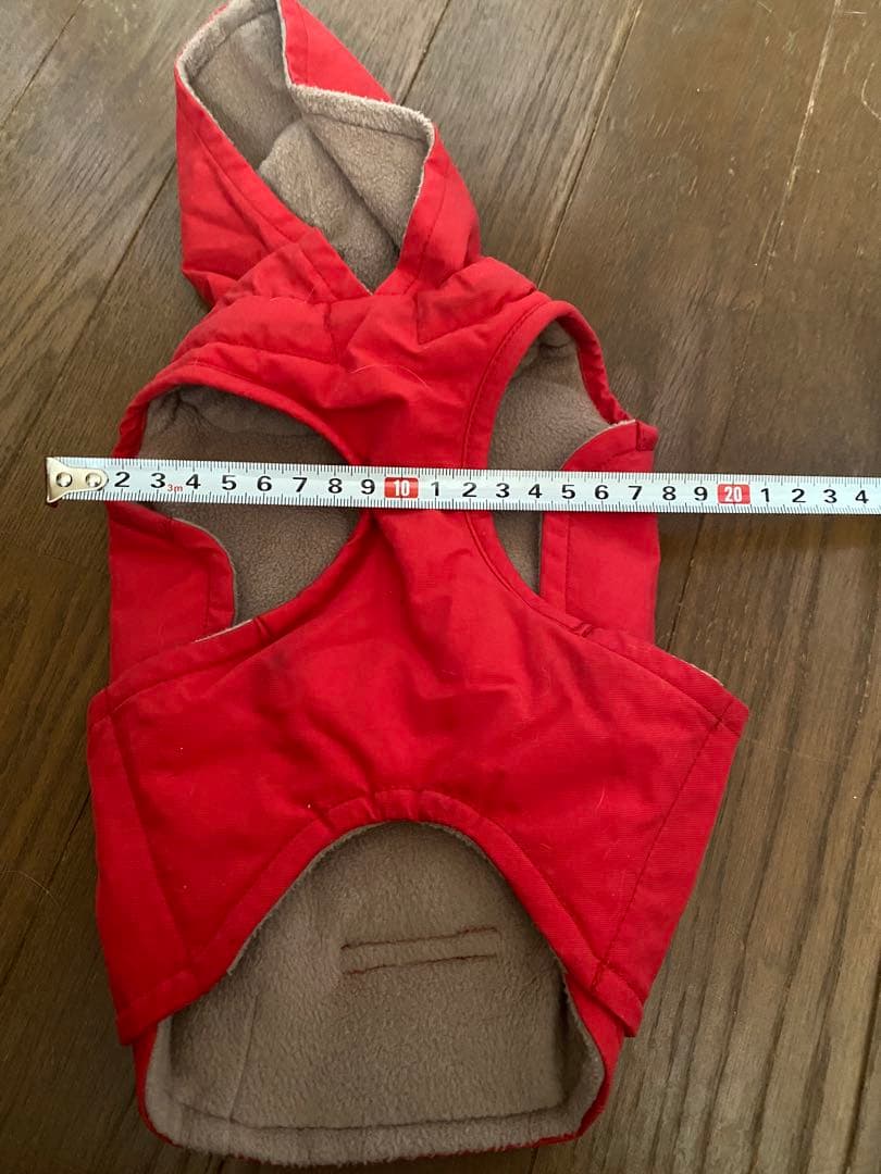 ALPHAICON フード付き犬服 レッド