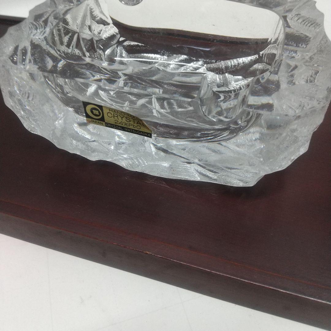 灰皿セット 応接室 クリスタルガラス ハンドメイド