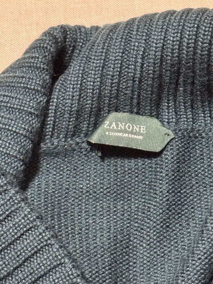 Y*H様 ZANONE 46 ショールカラーカーディガン ミドルゲージ グリーン