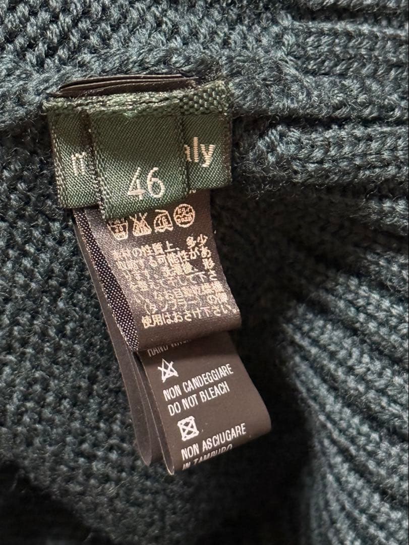 Y*H様 ZANONE 46 ショールカラーカーディガン ミドルゲージ グリーン