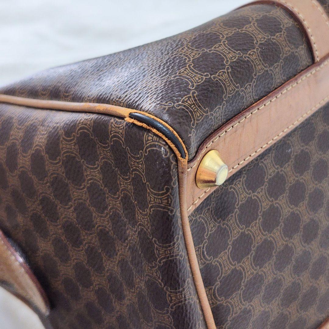 【セリーヌ】ボストンバッグ　マカダム　トリオンフ　旅行バッグ