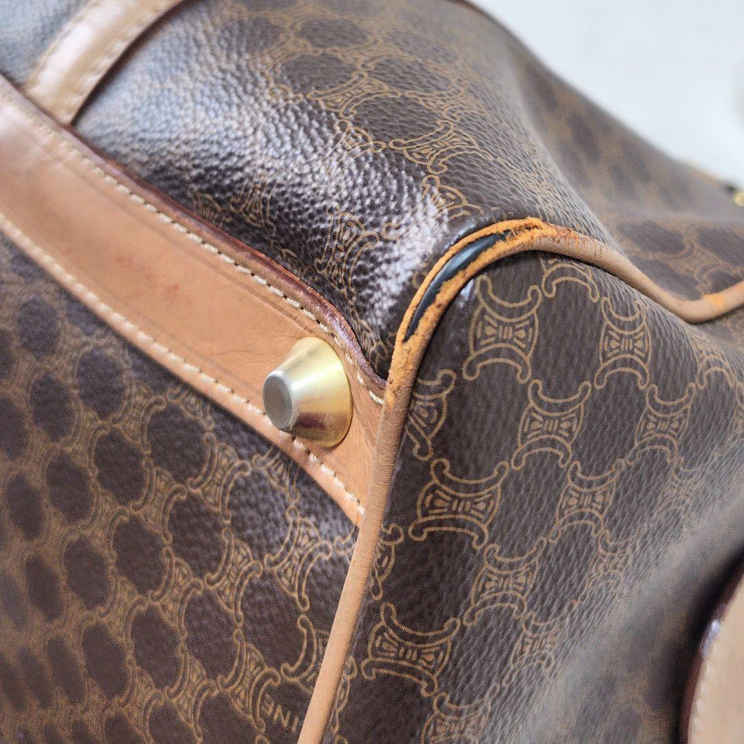 【セリーヌ】ボストンバッグ　マカダム　トリオンフ　旅行バッグ