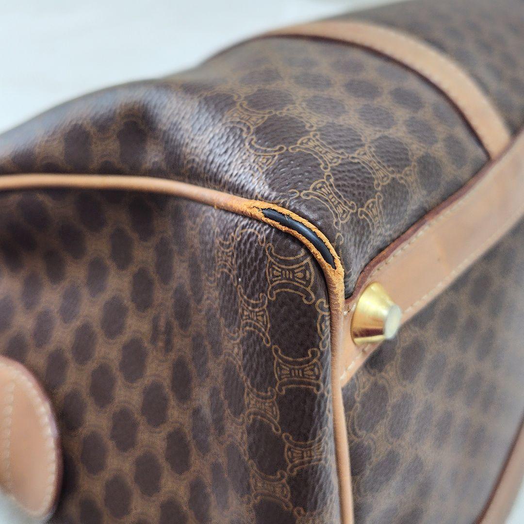 【セリーヌ】ボストンバッグ　マカダム　トリオンフ　旅行バッグ