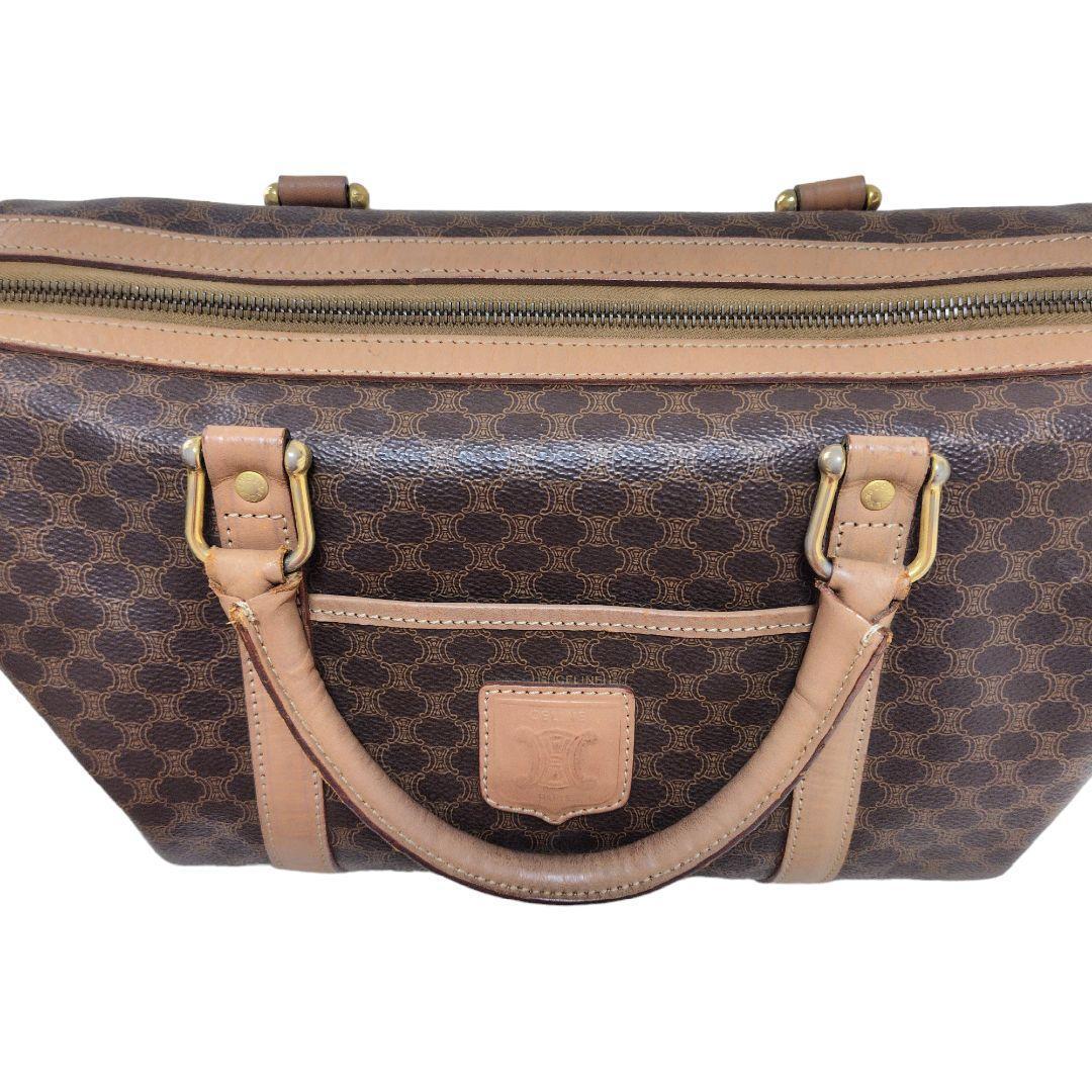 【セリーヌ】ボストンバッグ　マカダム　トリオンフ　旅行バッグ