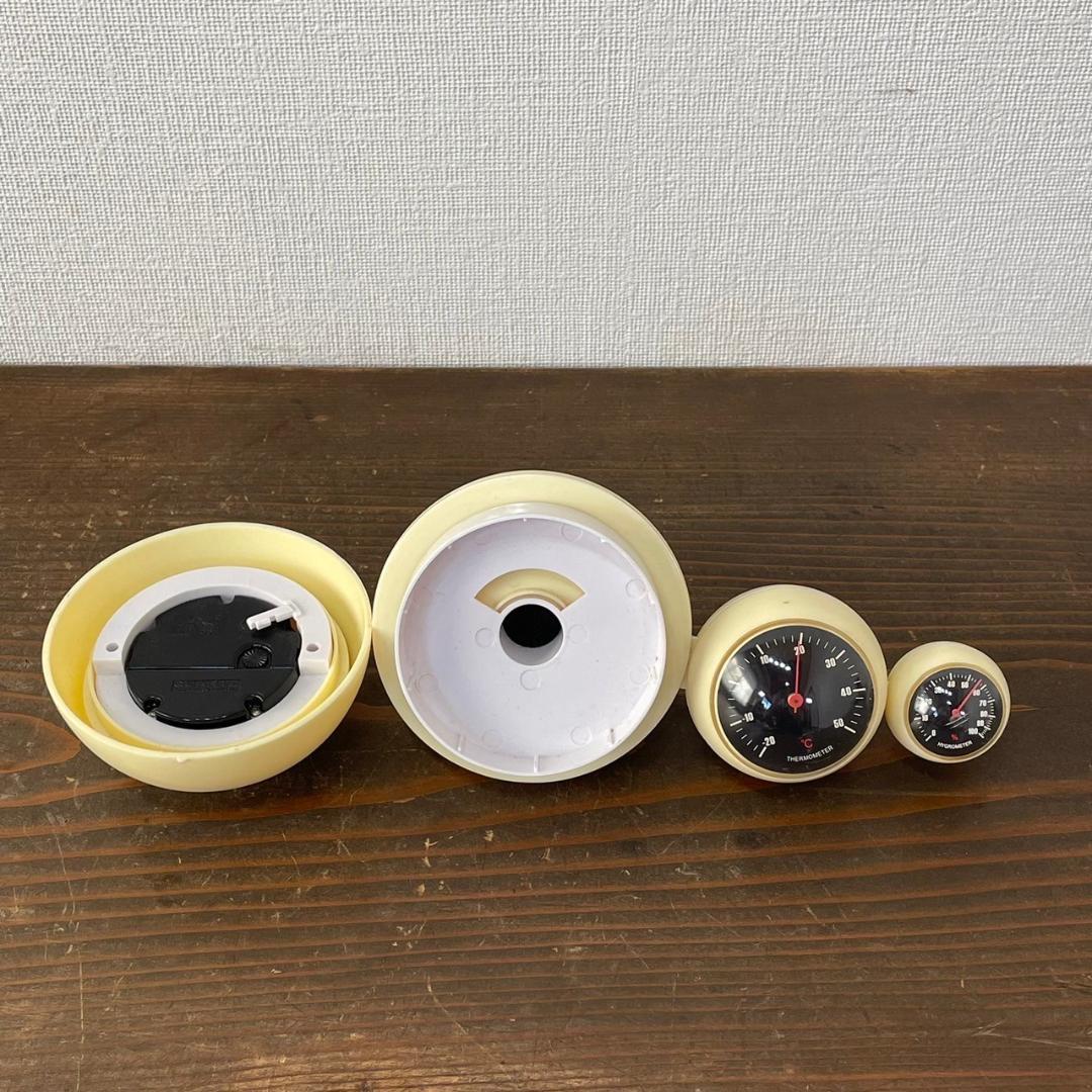 スペースエイジ ヴィンテージ 置き時計 温度計 湿度計 ミッドセンチュリー