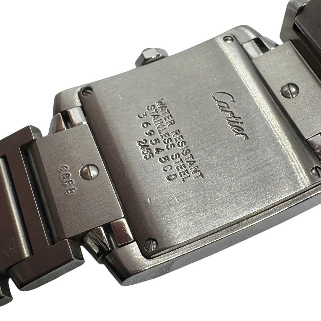 【美品】Cartier カルティエ タンクフランセーズMM 2465 アイボリー
