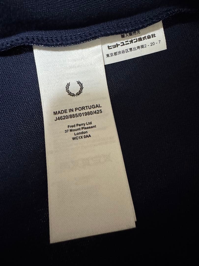 FRED PERRY(フレッドペリー) トラックジャケット　ネイビー　M