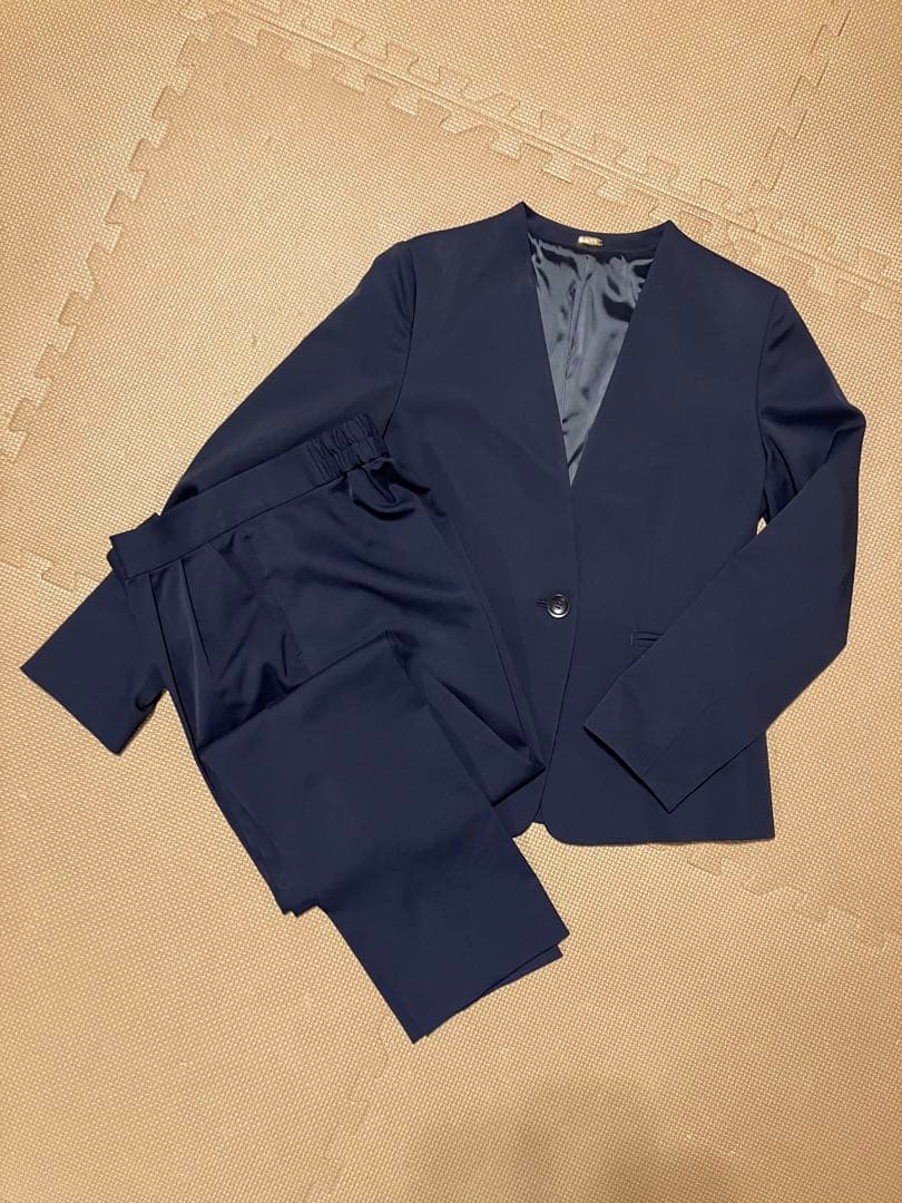 ROPE ノーカラーVジャケット パンツスーツ 38