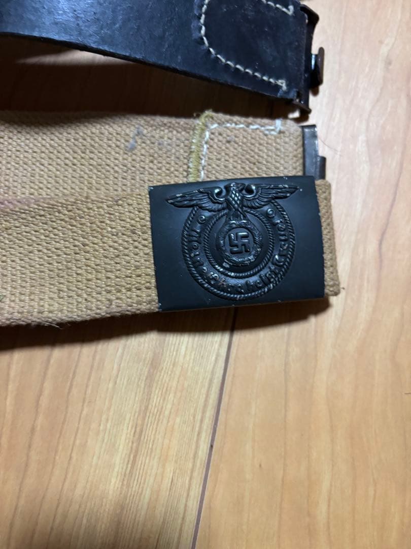 G*N様 ドイツ軍ベルト、バックル、飯盒、ガスマスクコンテナ、パックセット