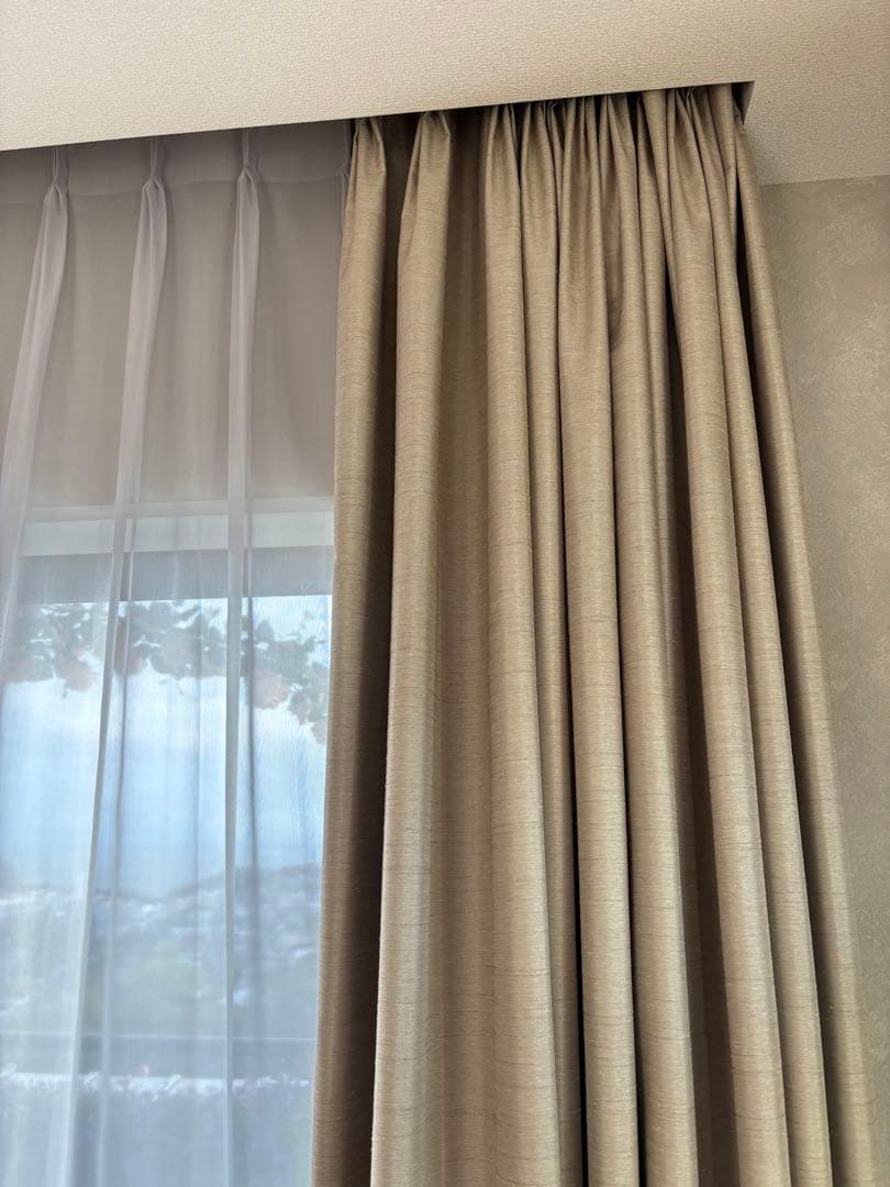 フジエテキスタイル　ドレープ　レースカーテン　セット W2600 x H2450