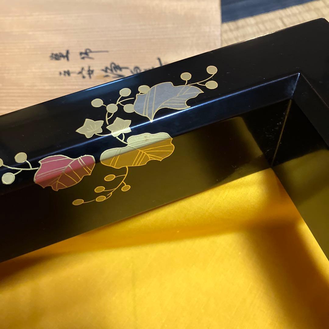 茶道具「踊桐蒔絵炉縁（おどりぎりまきえろぶち）」　塗師「平安浄白造」