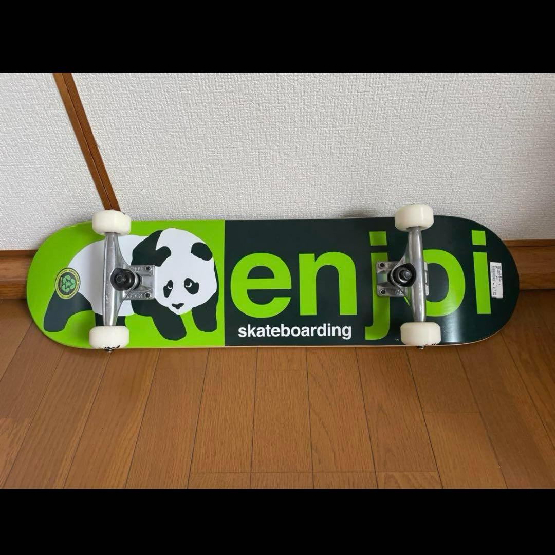 Enjoi スケートボード コンプリート ハーフ&ハーフグリーン 8インチ