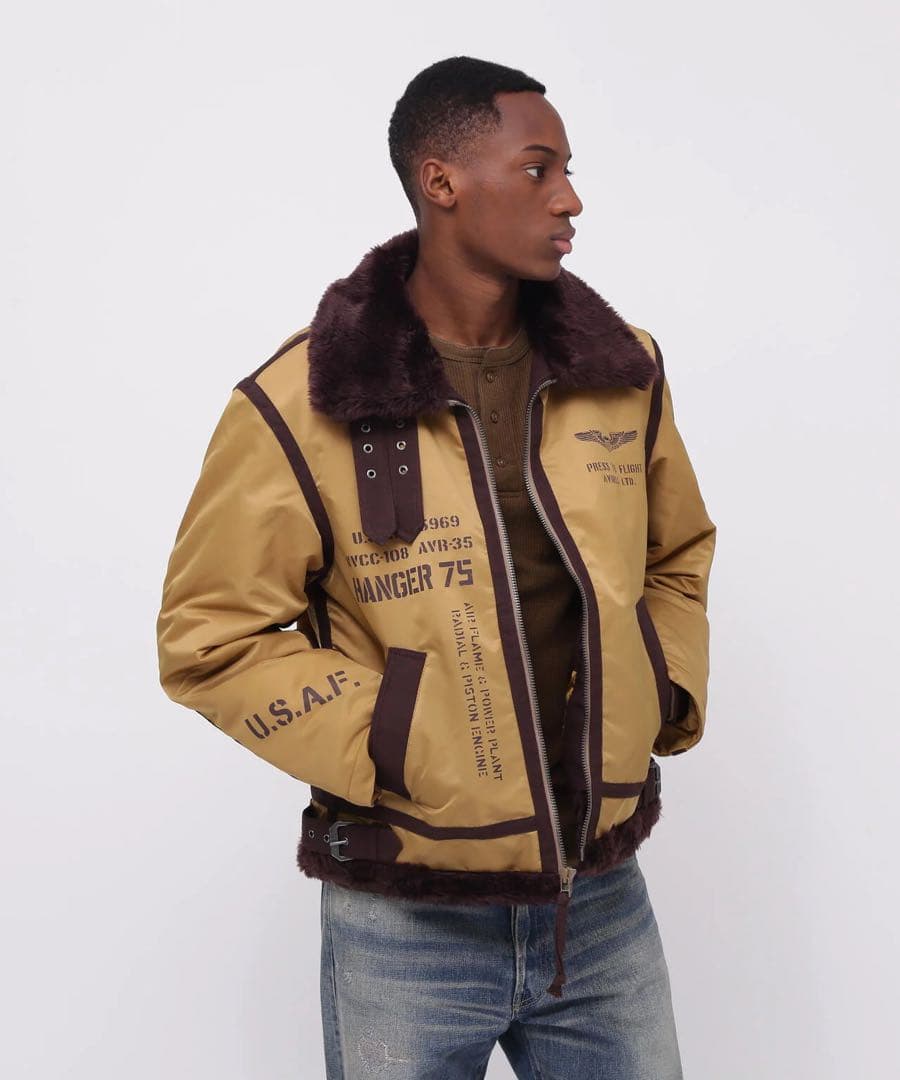 カーキ フライトジャケット U.S.A.F. 〝即日発送″