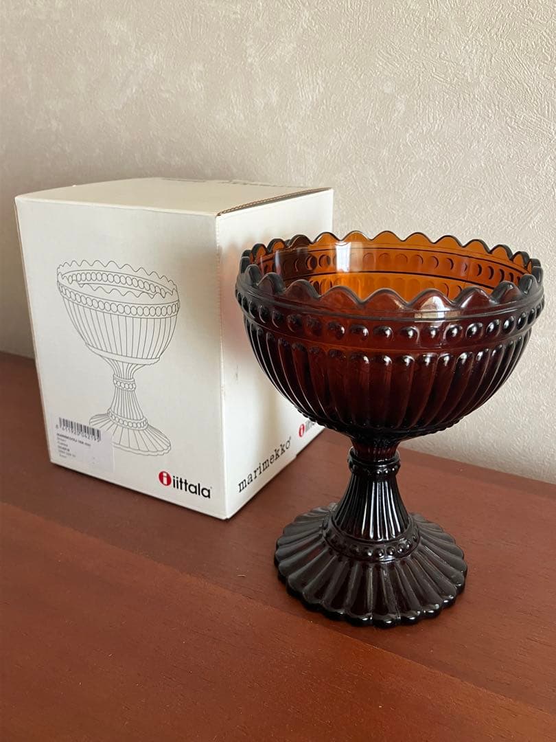 マリメッコ × イッタラ マリボウル ラージサイズ 155mm ブラウン