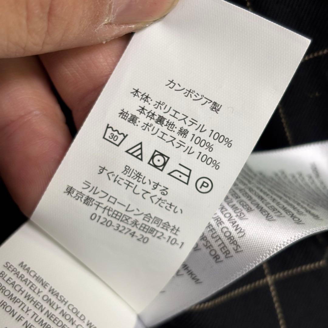 極美品　Polo Ralph Lauren スイングトップ　ブラックジャンパー