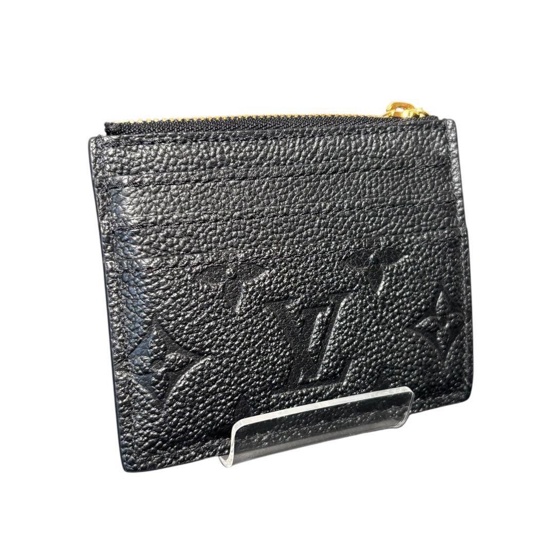 ルイヴィトン アンプラント ポルトカルトフローラ ミニ財布 黒