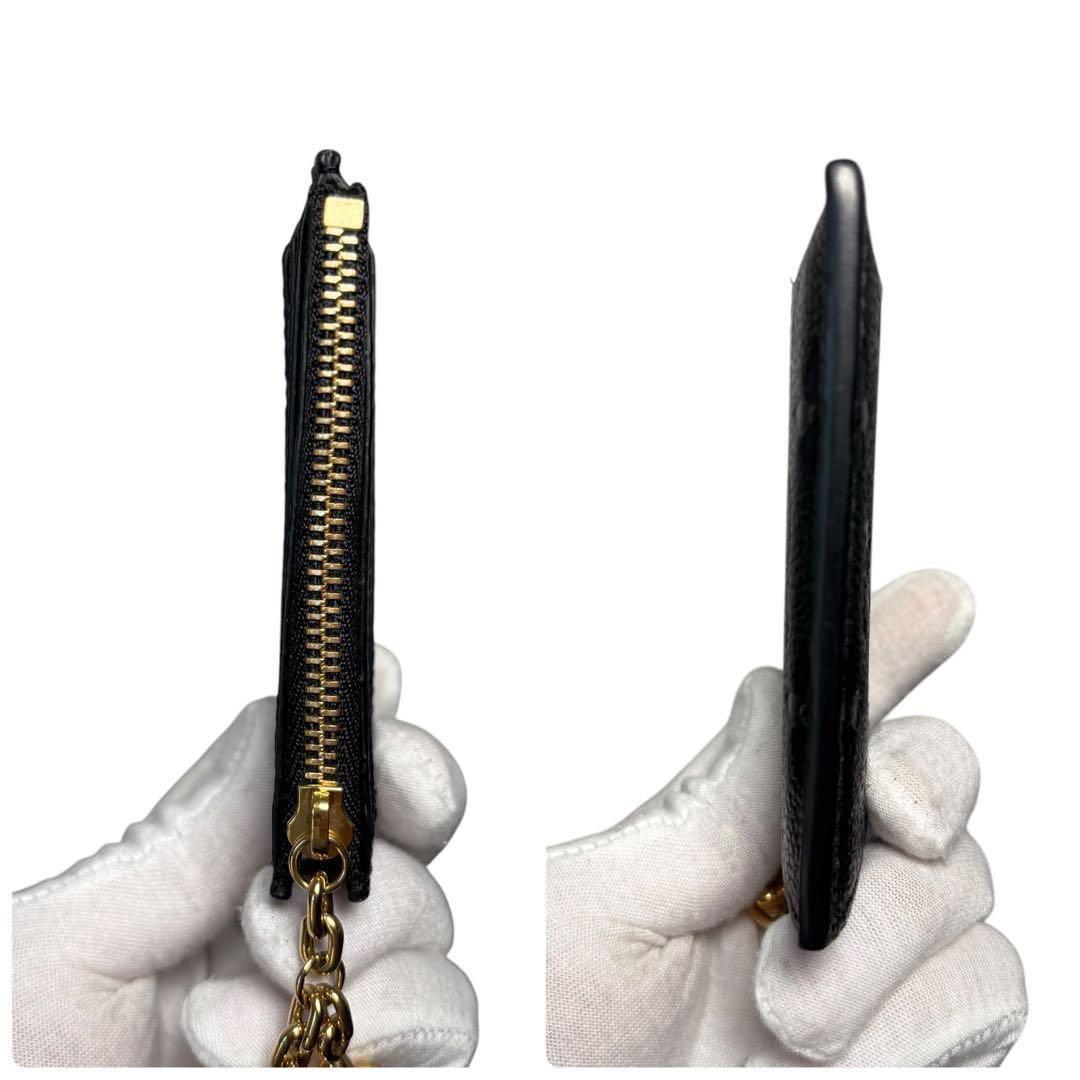 ルイヴィトン アンプラント ポルトカルトフローラ ミニ財布 黒