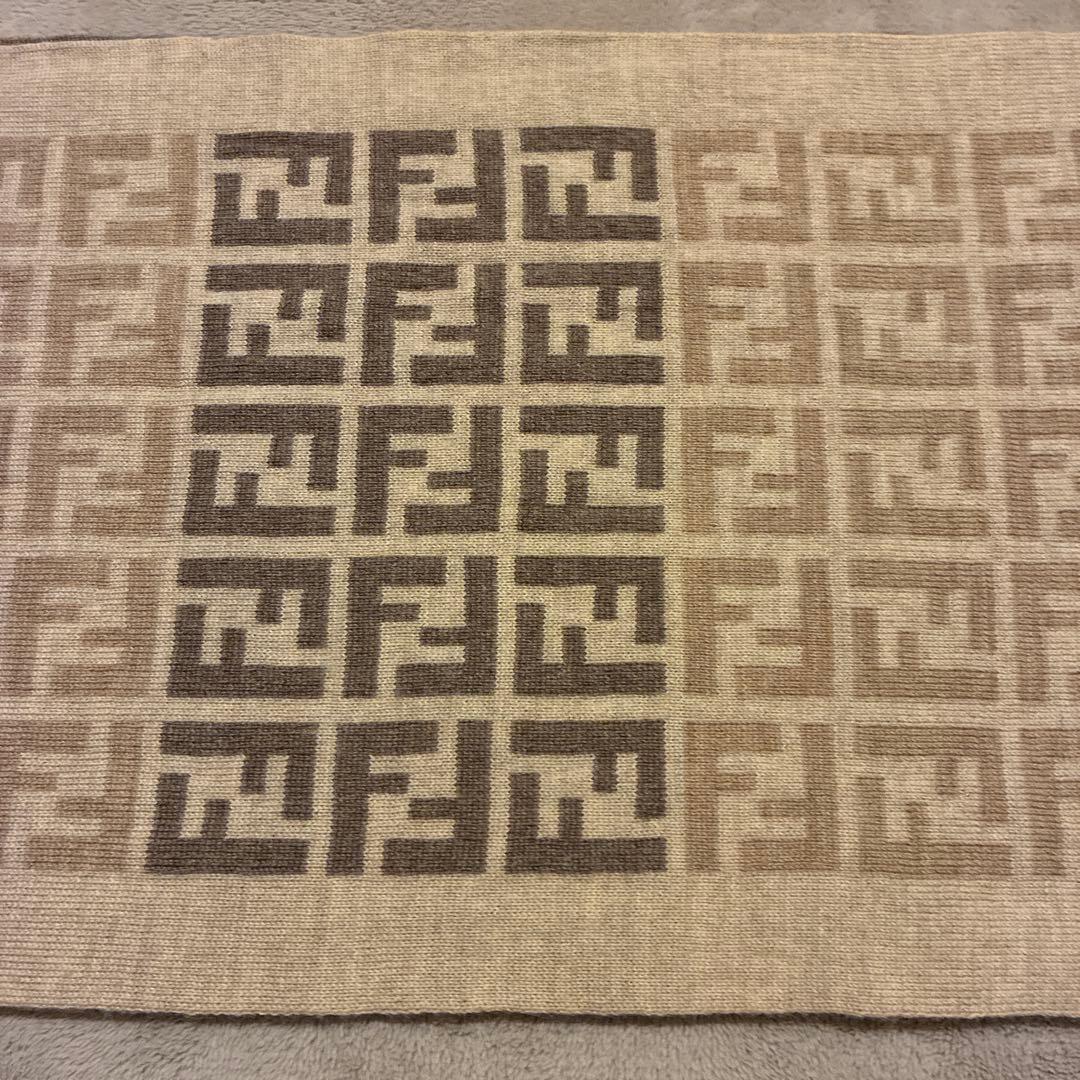 FENDI ズッカ柄　ウールマフラー