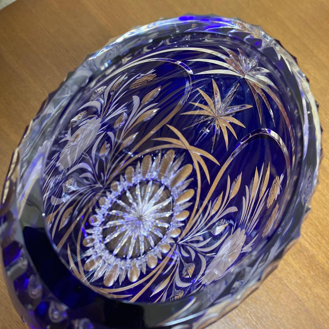 ドレスデンクリスタル　フラワーベース　花瓶