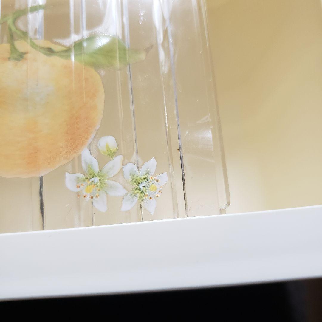 昭和レトロ フードケース 調味料入れ キャビネット 蛇腹式 フルーツ&フラワー