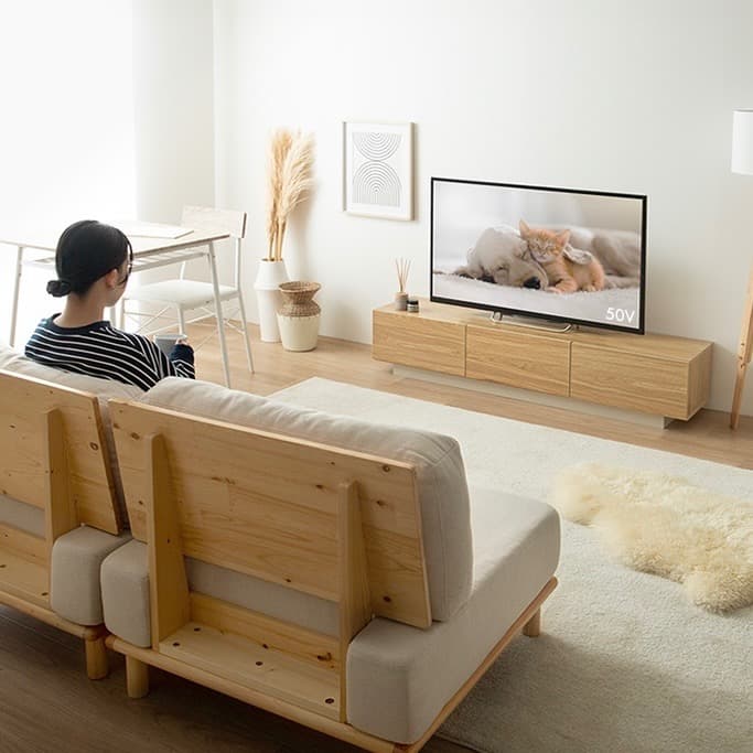 【幅150cm】Pom 引き出し付き テレビ台 テレビボード ローボード