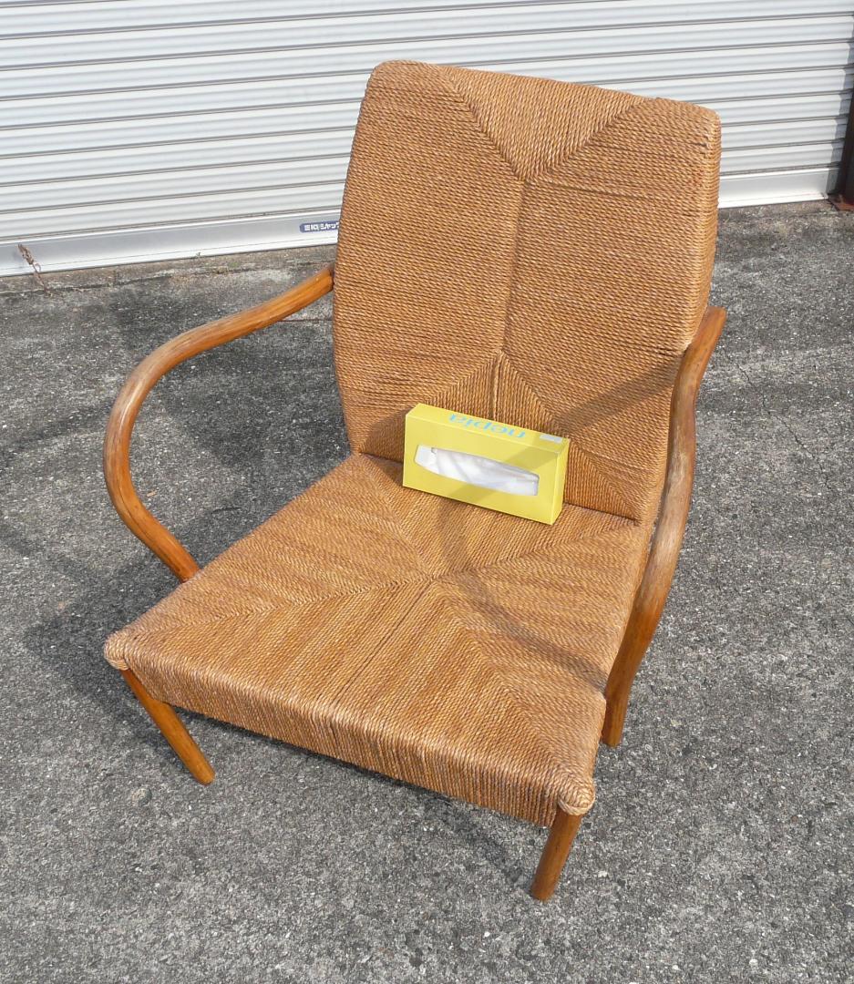 コンランショップ　アジアンバンブー　ラタン幾何学模様チェア 1脚　籐　ビンテージ