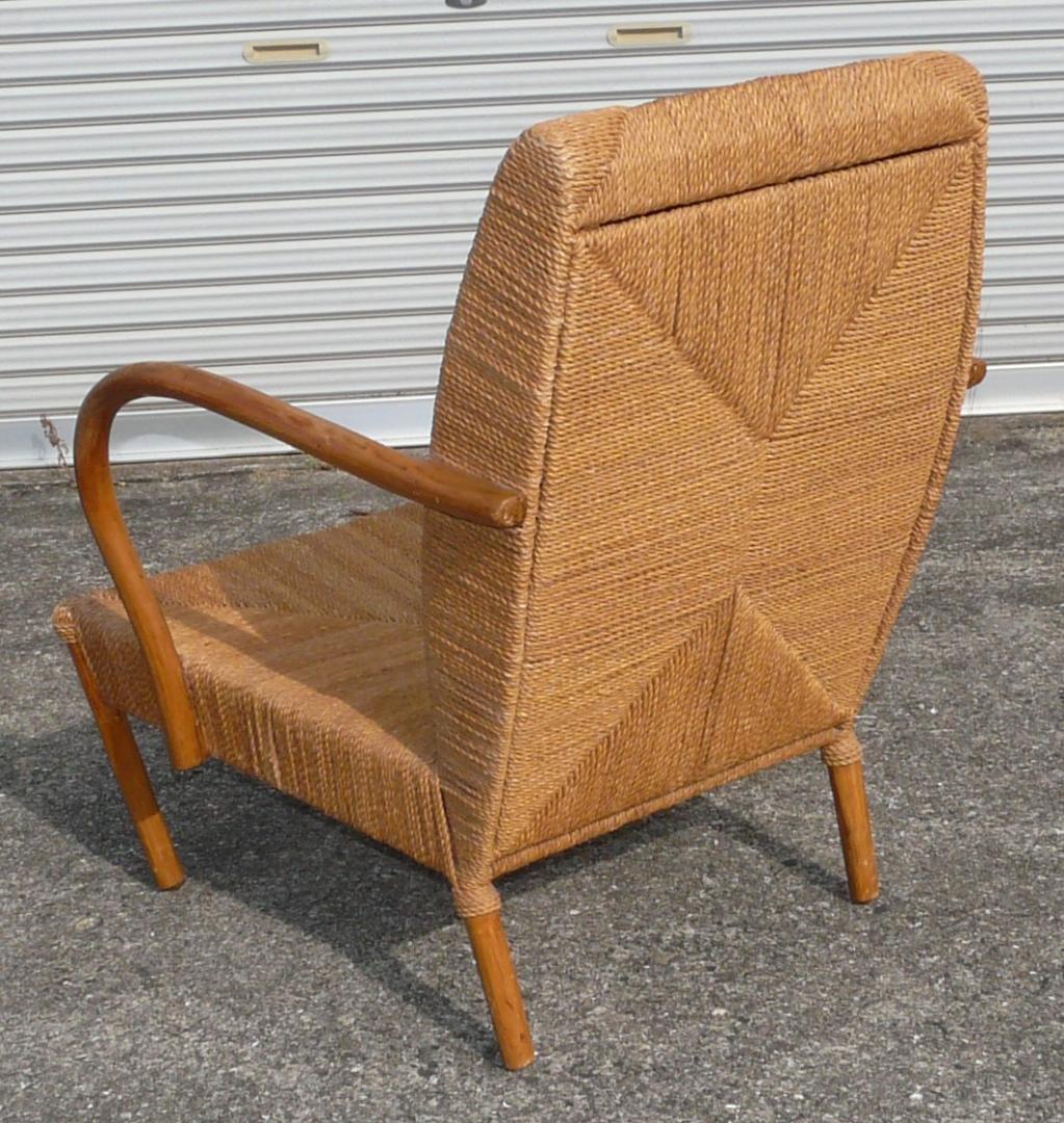 コンランショップ　アジアンバンブー　ラタン幾何学模様チェア 1脚　籐　ビンテージ