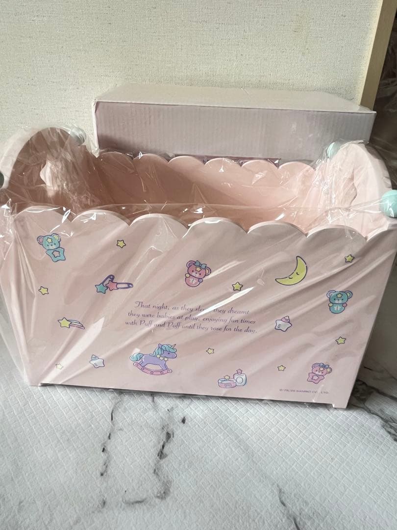 キキララ ベビーベッド風の小物入れ