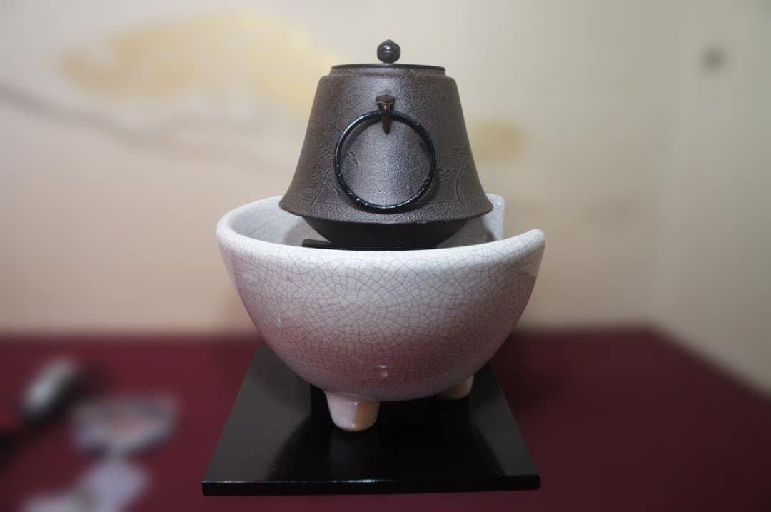 ☆ 創巧野々田 しろ薩摩風炉(紅鉢型)電熱器 国宝敬典富士釜他フルセット送料込み