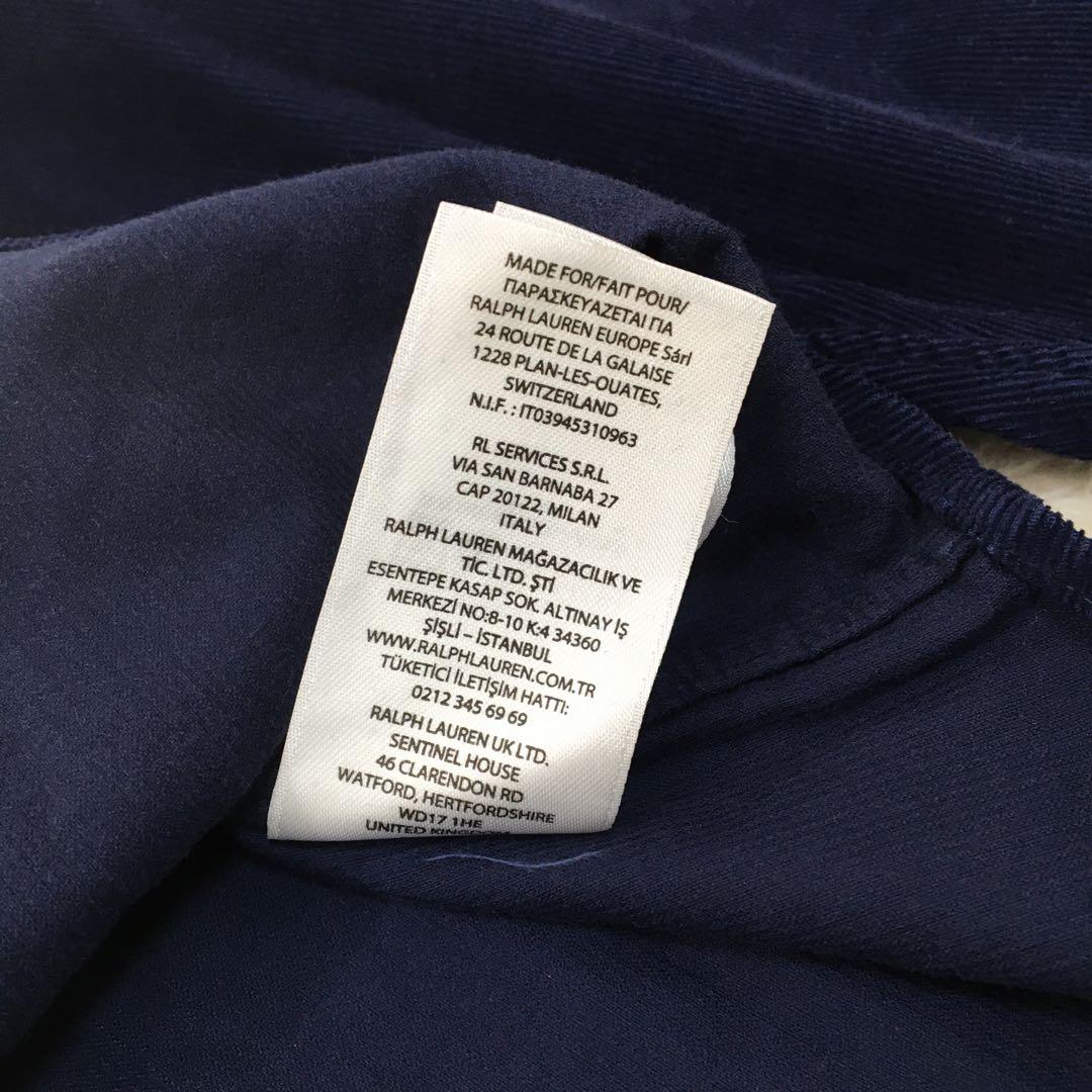 ポロラルフローレン 長袖シャツ【L】ポロベア 大きいサイズ コーデュロイ 美品