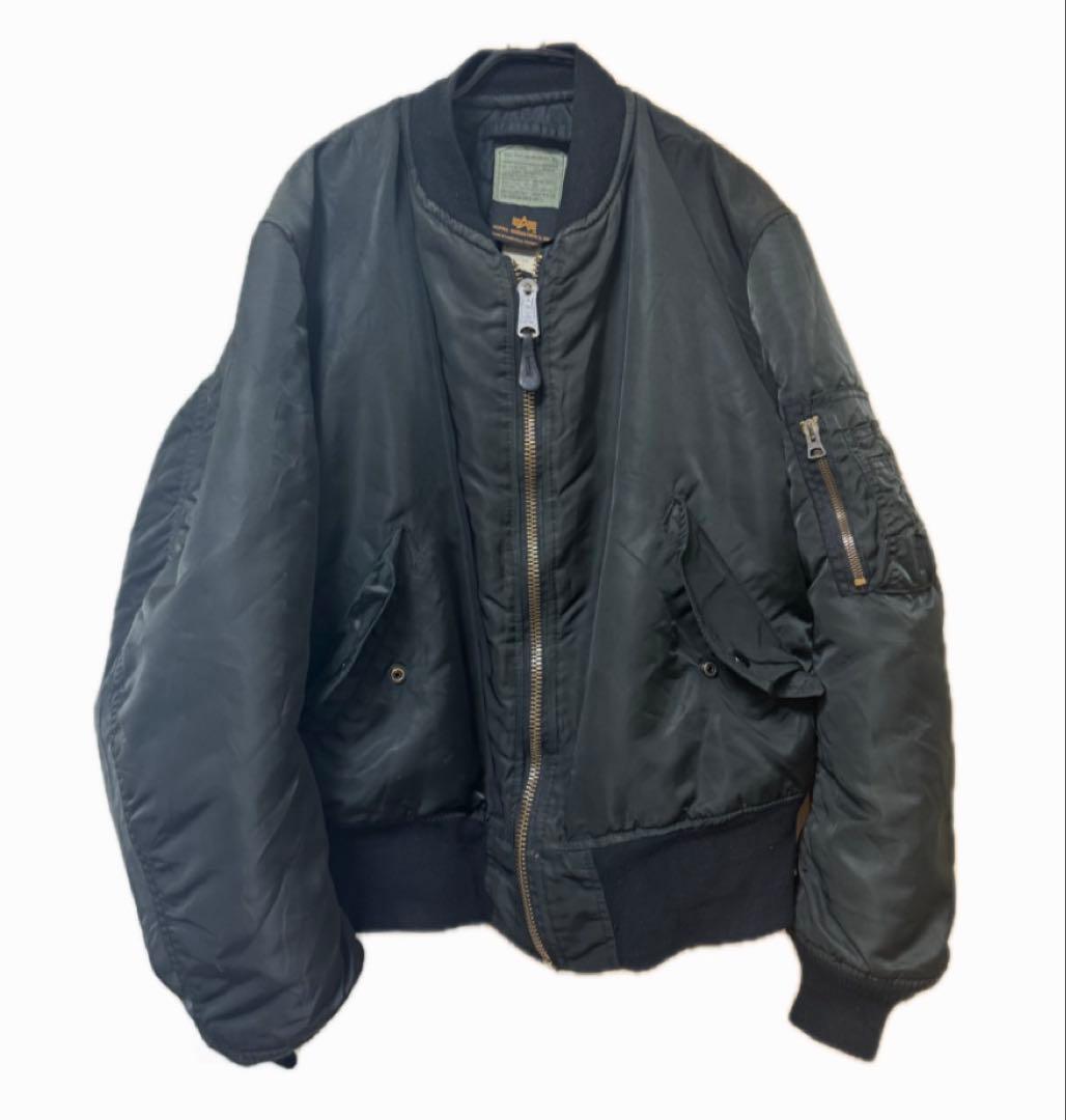 90s US ALPHA MA-1 ブラック サイズM archive