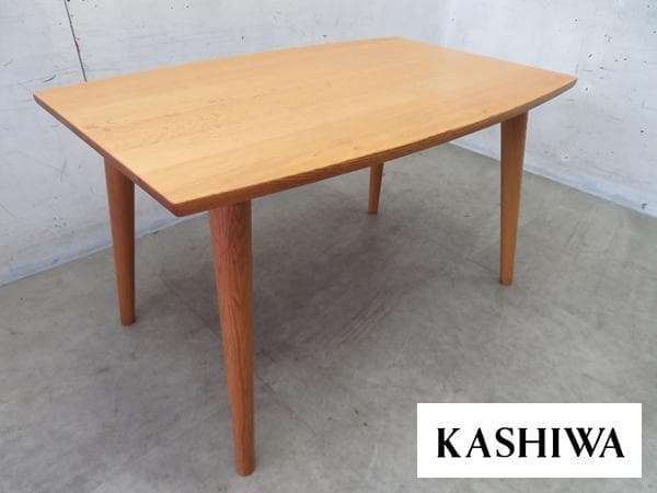 美品■柏木工■シビルシリーズ■無垢ナラ材■ダイニングテーブル■120幅■高級■