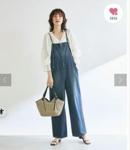 リヴドロワ　 デニムサロペット