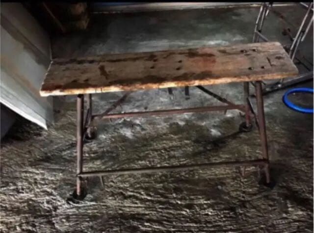 昭和レトロな足場脚立