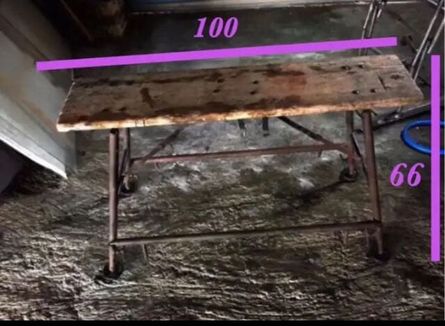 昭和レトロな足場脚立