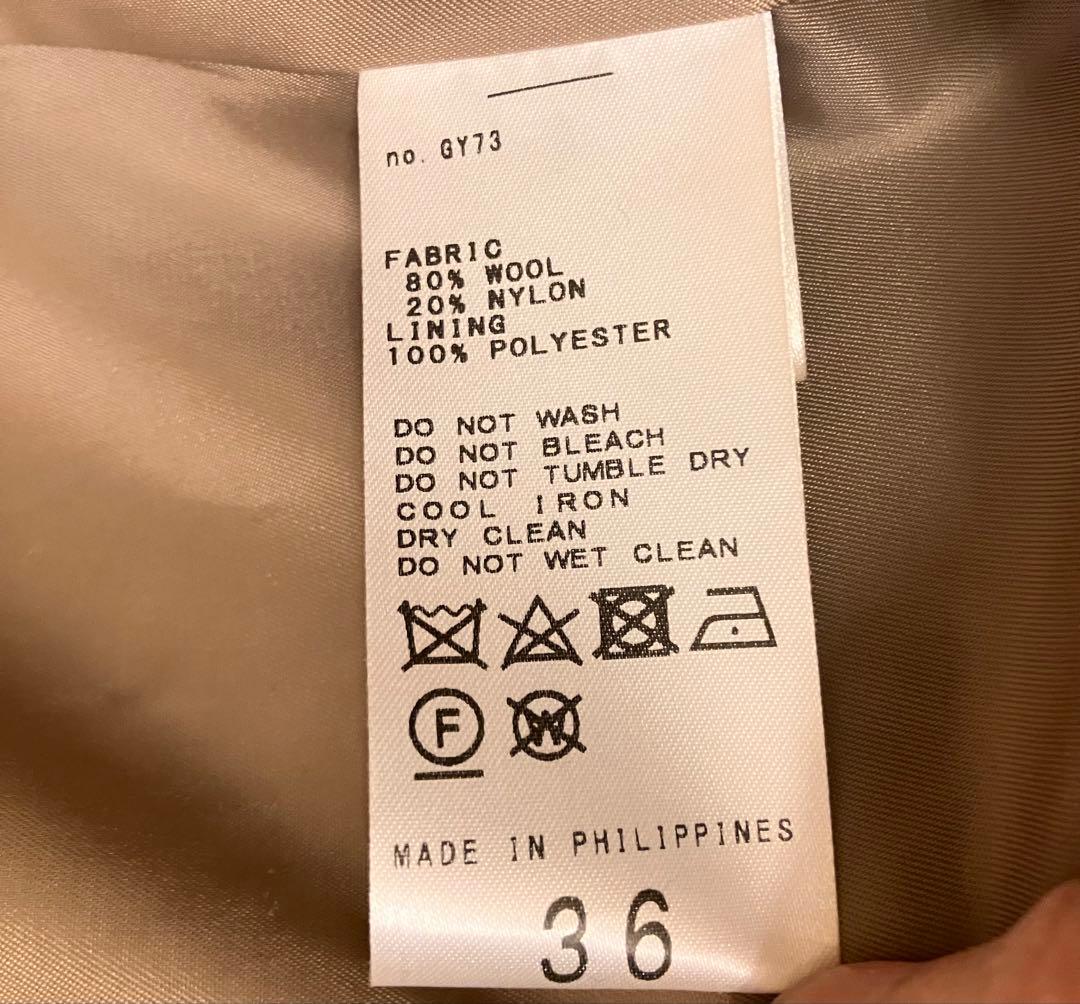 SLOBE IENA / ECO WOOL ダブルブレストコート36