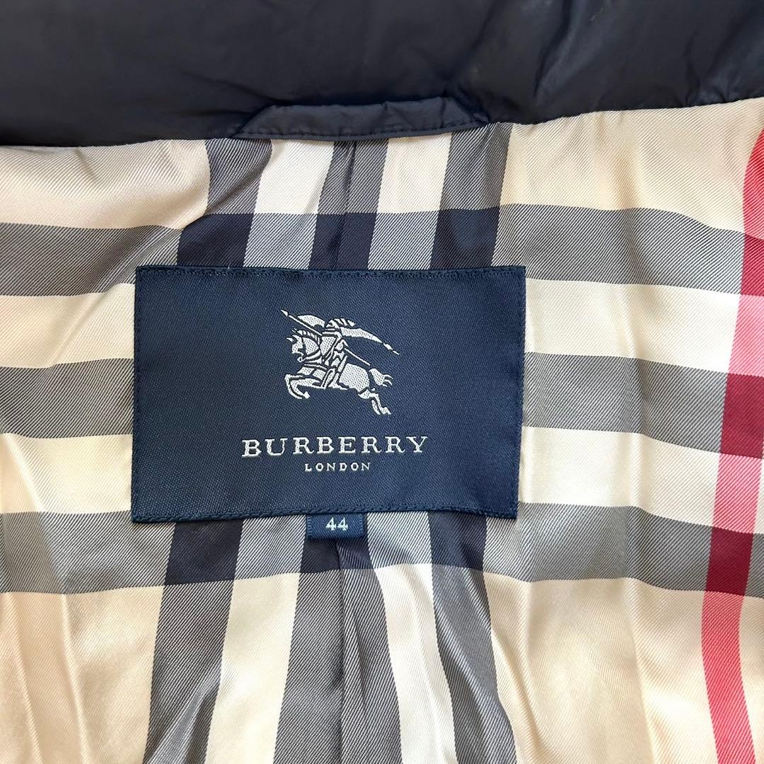 希少2XL BURBERRY バーバリー　ダウンコート　フード　ベルト付き 黒