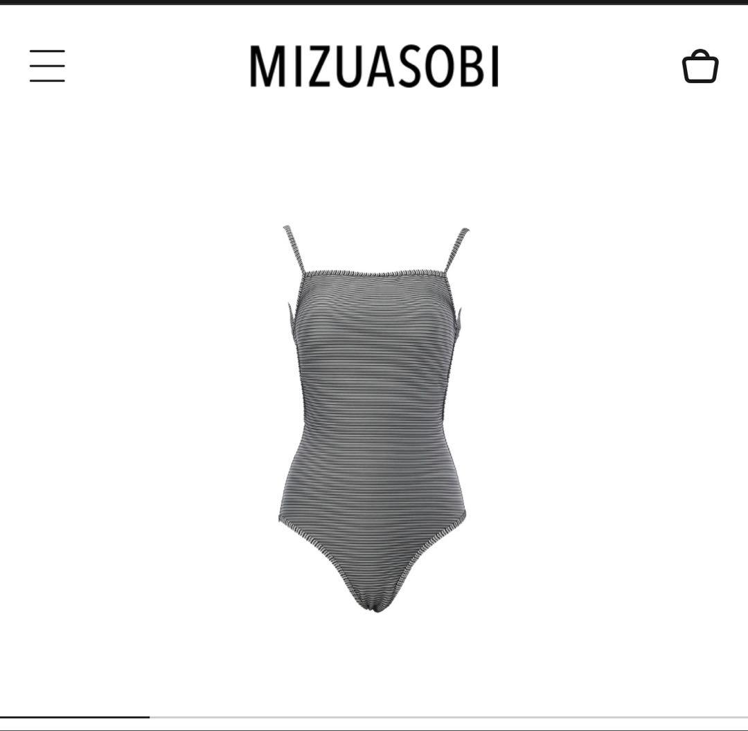 MIZUASOBI ワンピース水着　Thin border Swimsuit