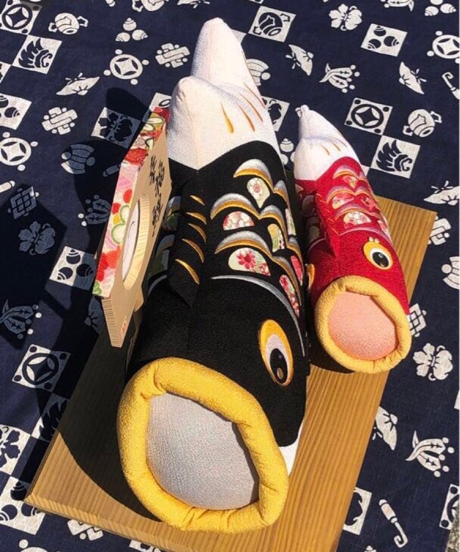 五月人形 室内の鯉のぼり 幸福鯉写真立て付き ちりめん細工