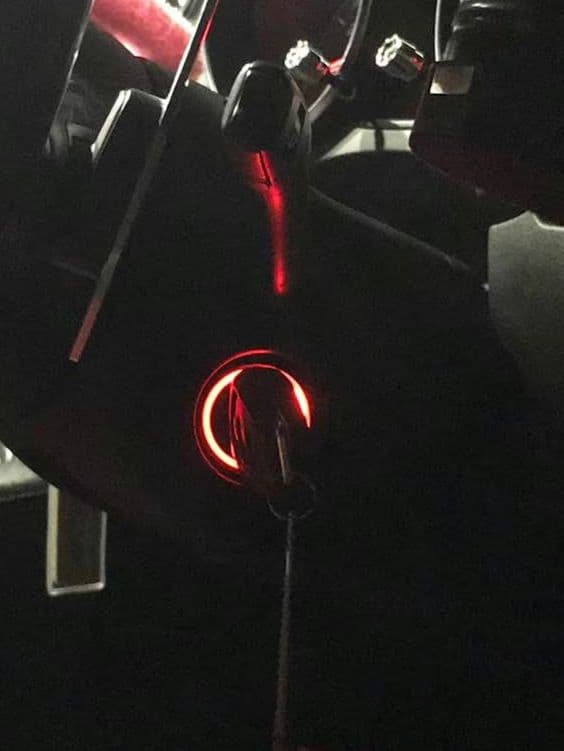 イ*ゲ様 アウディTT8J専用キーシリンダーLEDアンドコンソールライト 赤白変