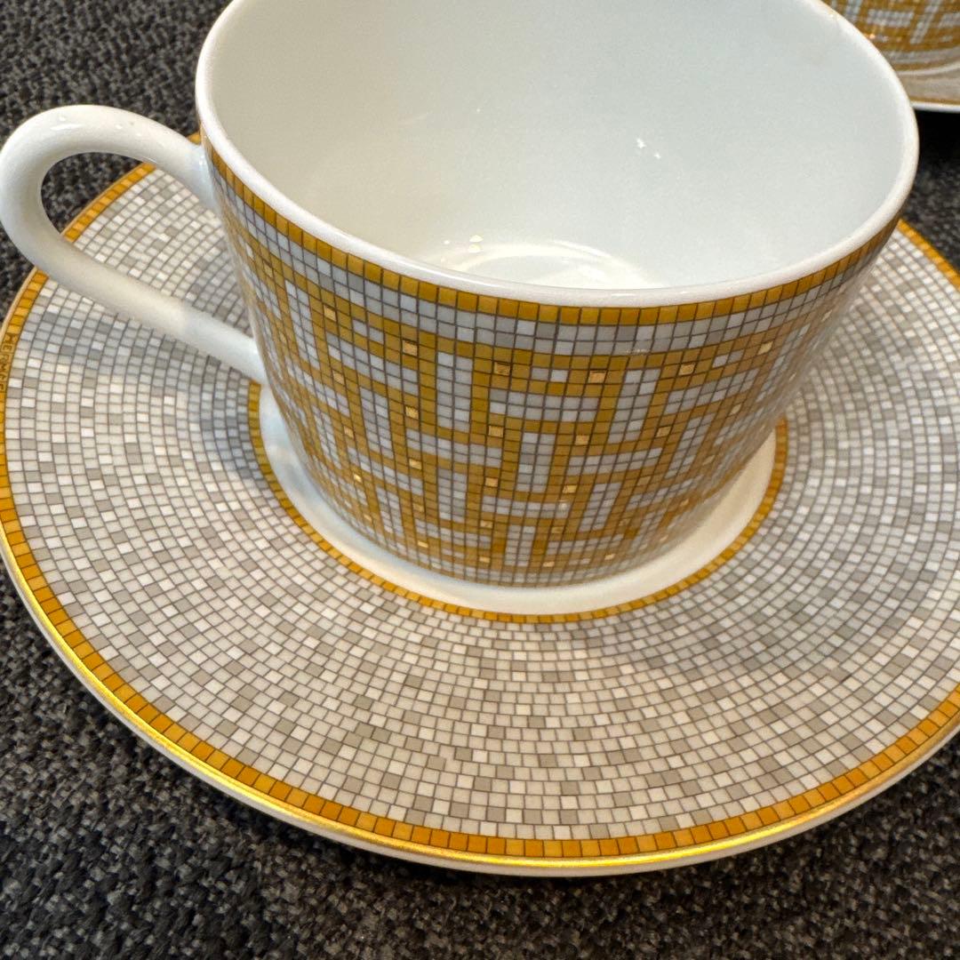 エルメス　モザイク　ティーカップandソーサー
