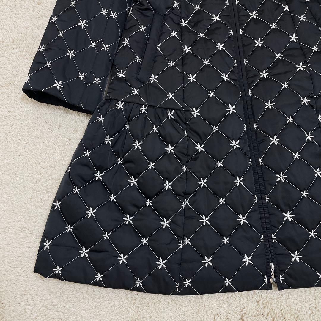 美品♡ エムズグレイシー キルティング 中綿 ロングコート チャーム 黒 40