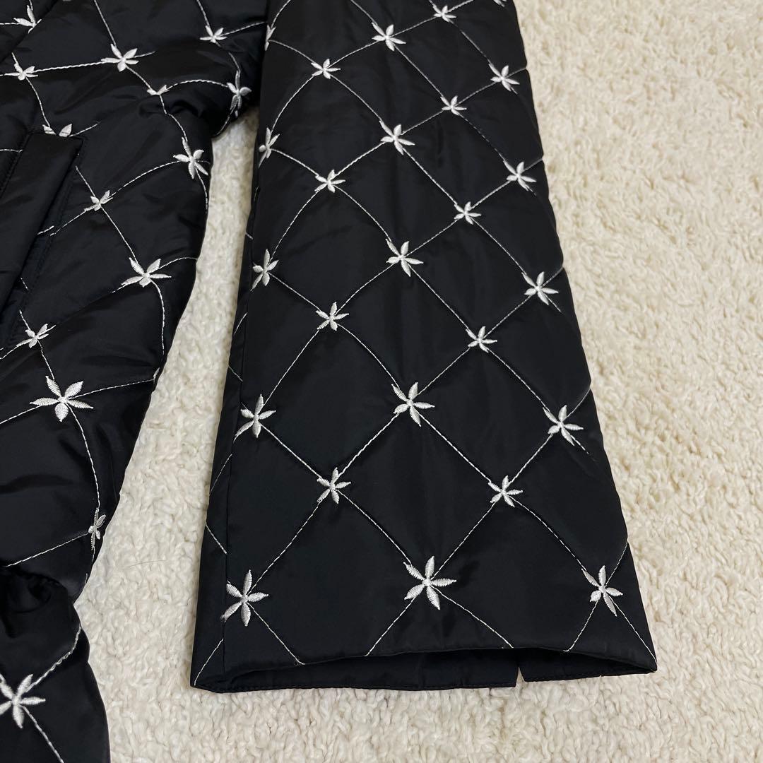 美品♡ エムズグレイシー キルティング 中綿 ロングコート チャーム 黒 40