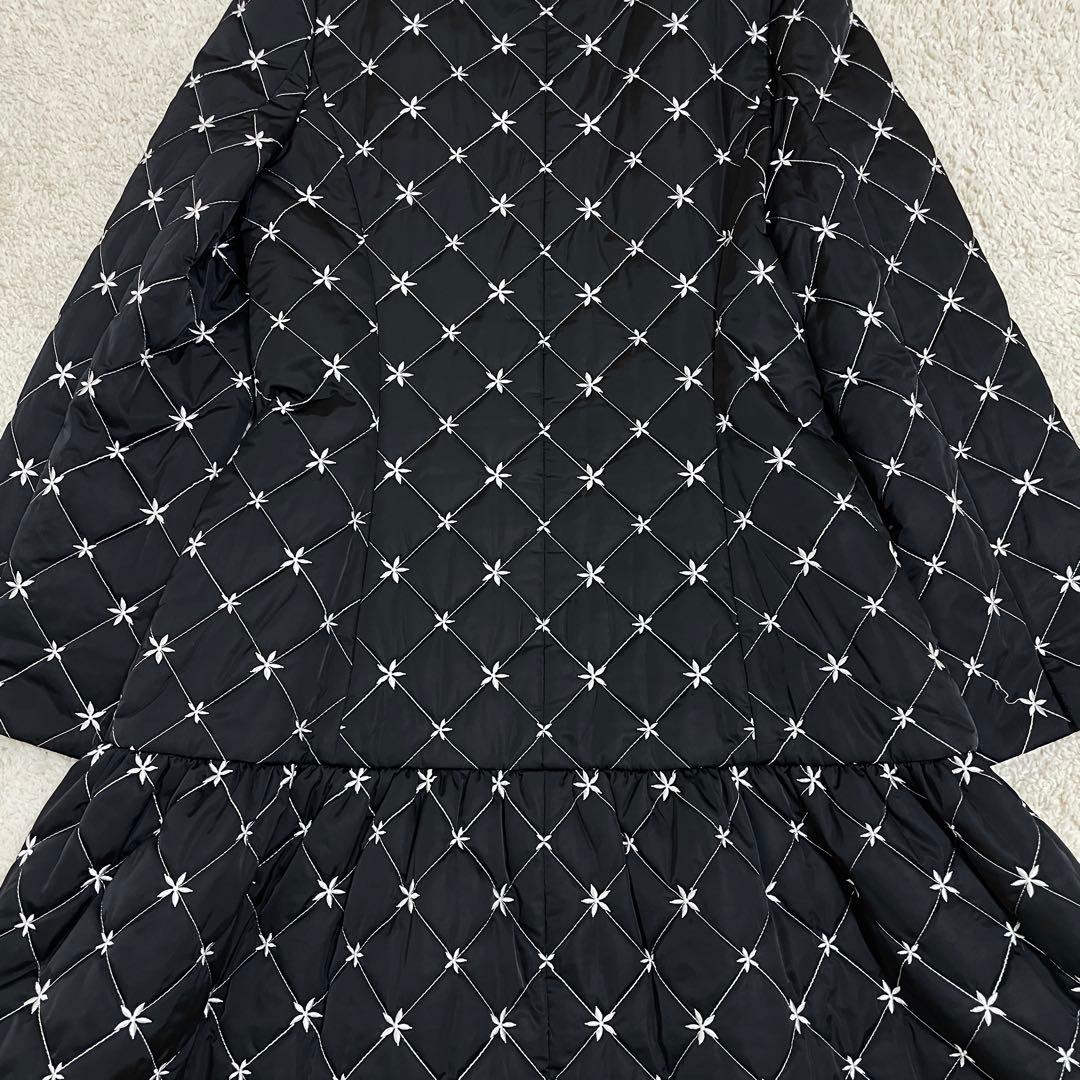 美品♡ エムズグレイシー キルティング 中綿 ロングコート チャーム 黒 40