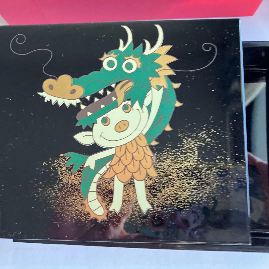 希少　辰のアルベロベロ漆器小箱（匣）