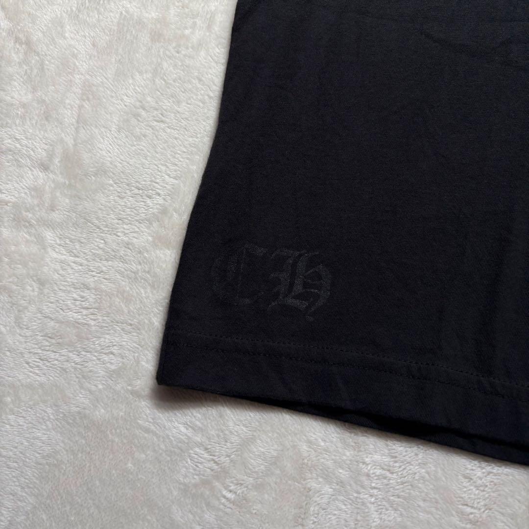 極美・Lサイズ　CHROME HEARTS ホースシューロゴ　半袖Tシャツ　黒