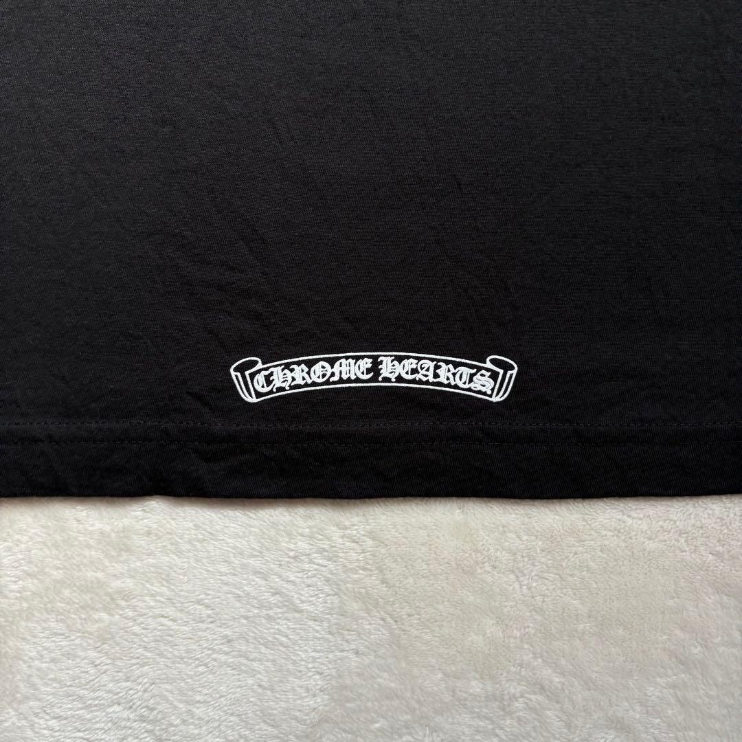 極美・Lサイズ　CHROME HEARTS ホースシューロゴ　半袖Tシャツ　黒