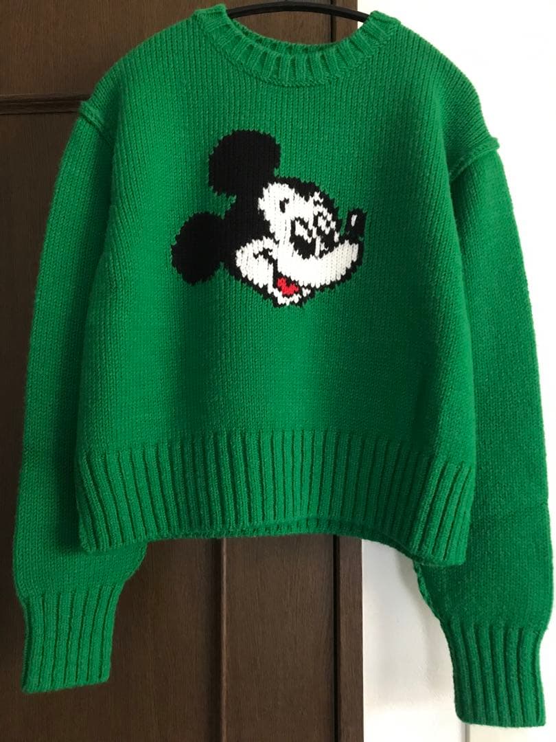 ミッキーニット　グリーン