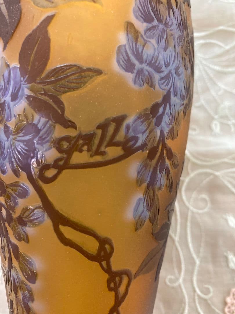 エミール・ガレ貴重 アンティーク花瓶