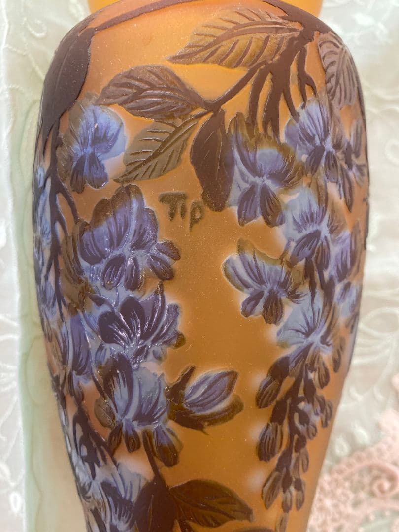 エミール・ガレ貴重 アンティーク花瓶